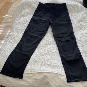 PAIGE Women's Black Straight Leg Jeans- almost new